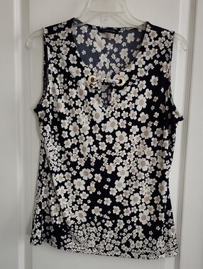 Tommy Hilfiger Nacy Floral Grommet Sleeveless Tank
